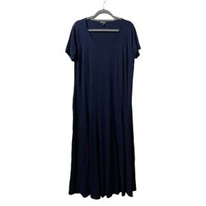 Lauren Ralph Lauren Navy blue everyday Maxi Stretch Dress (Size 2X) NWOT